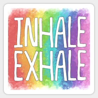 INHALE//EXHALE (Rainbow Type 1) Sticker